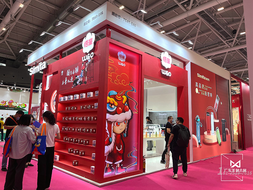 禮品展展臺(tái)搭建現(xiàn)場(chǎng)